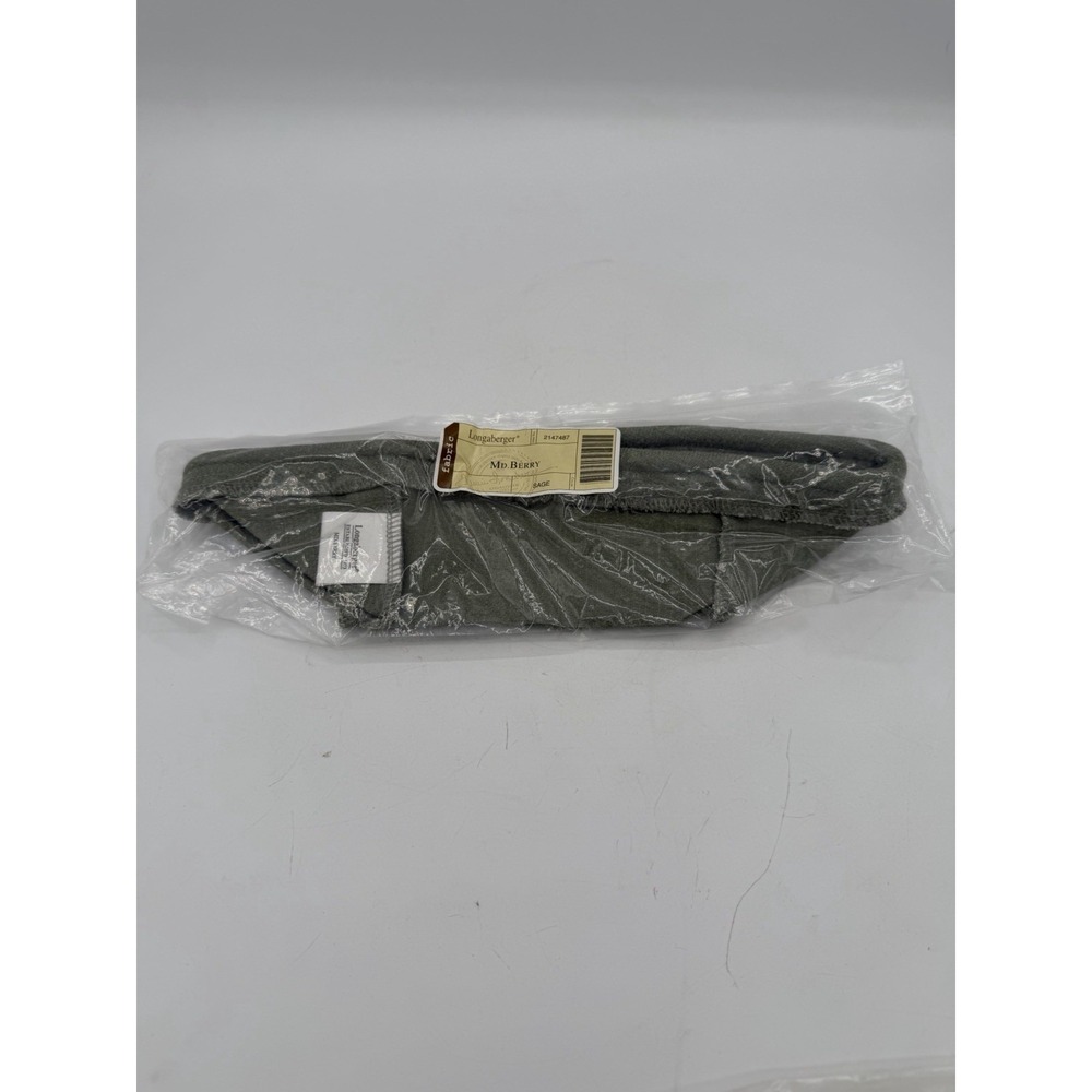 🧺🌿 Longaberger Medium Berry Basket Liner ONLY – Sage – NIP – New in Package
